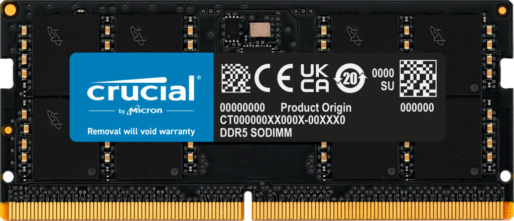 Купити Память DDR Crucial Micron 32GB DDR5-4800 (CT32G48C40S5) - Фото 1 Память DDR Crucial Micron 32GB DDR5-4800 (CT32G48C40S5) - Фото 1