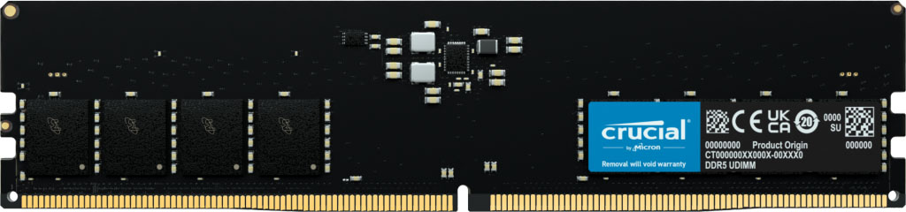 Память DDR Crucial Micron 32GB DDR5-4800 (CT32G48C40U5) - Фото 1