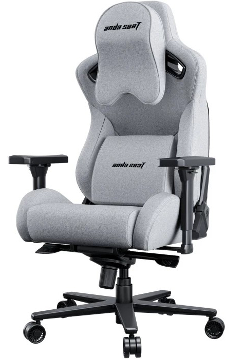 Кресло для геймеров Anda Seat Kaiser 2 Pro Size XL Gray Linen Fabric (AD12YXL-17-G-F-G01) - Фото 1