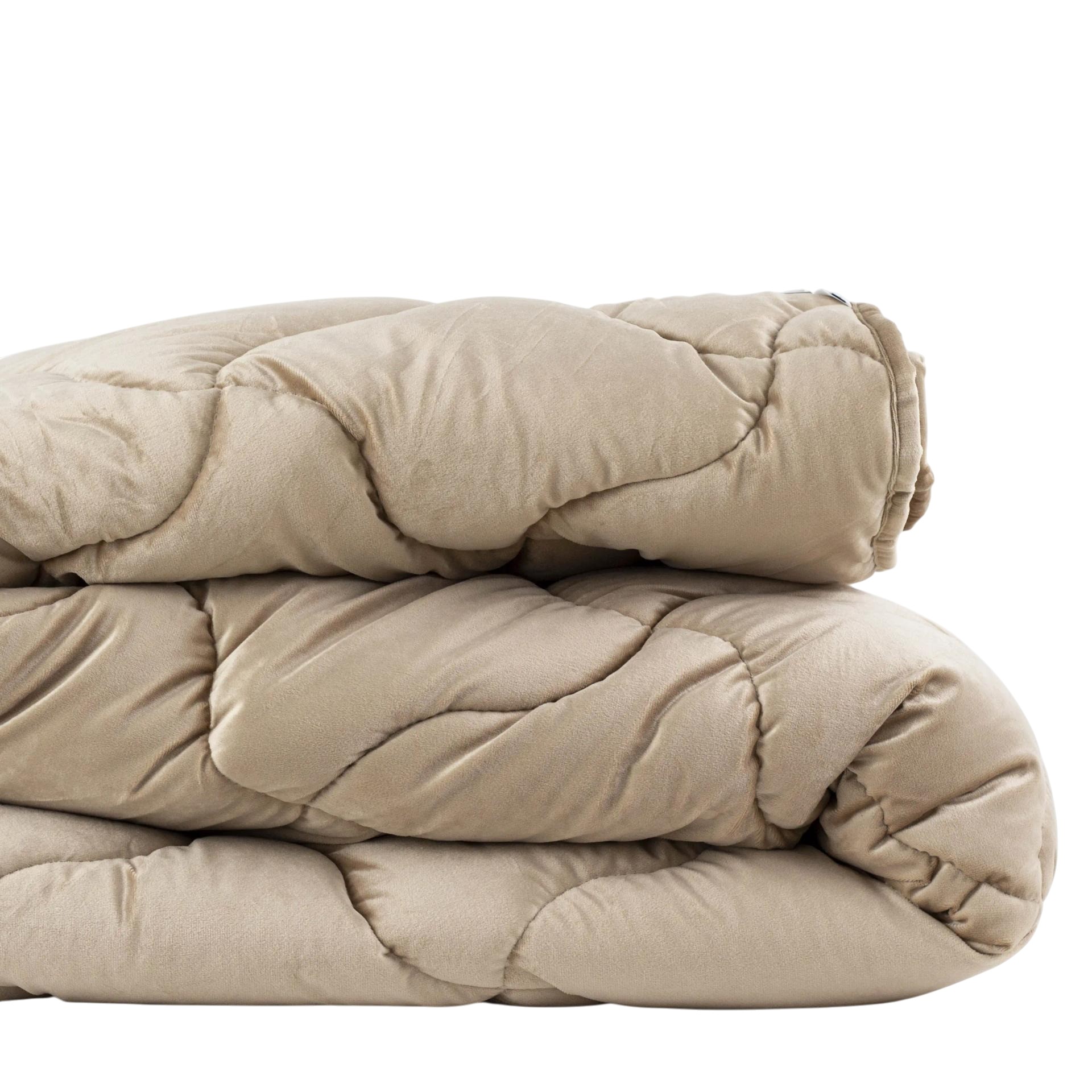 Купить Одеяло всесезонное двуспальное евро ТЕП VELOUR 200х210 см Золотой беж (1-04872_34482) - Фото 1 Одеяло всесезонное двуспальное евро ТЕП VELOUR 200х210 см Золотой беж (1-04872_34482) - Фото 1