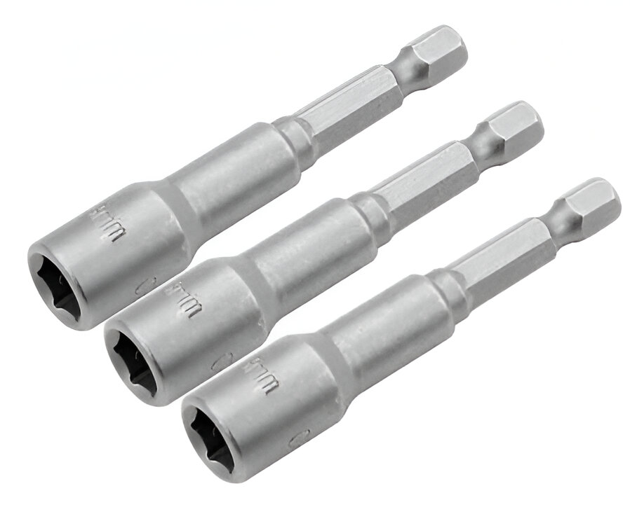 Торцевая головка Tolsen 1/4"х65 мм 8 мм 3 шт, (77843) - Фото 1