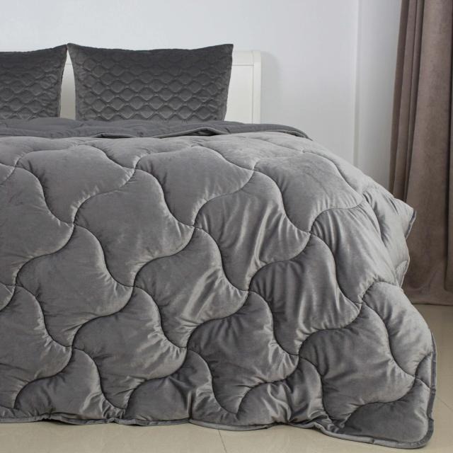 Купити Ковдра всесезонна двоспальна євро ТЕП VELOUR 200х210 см Темно - сірий (1-04872_34537) - Фото 1 Ковдра всесезонна двоспальна євро ТЕП VELOUR 200х210 см Темно - сірий (1-04872_34537) - Фото 1