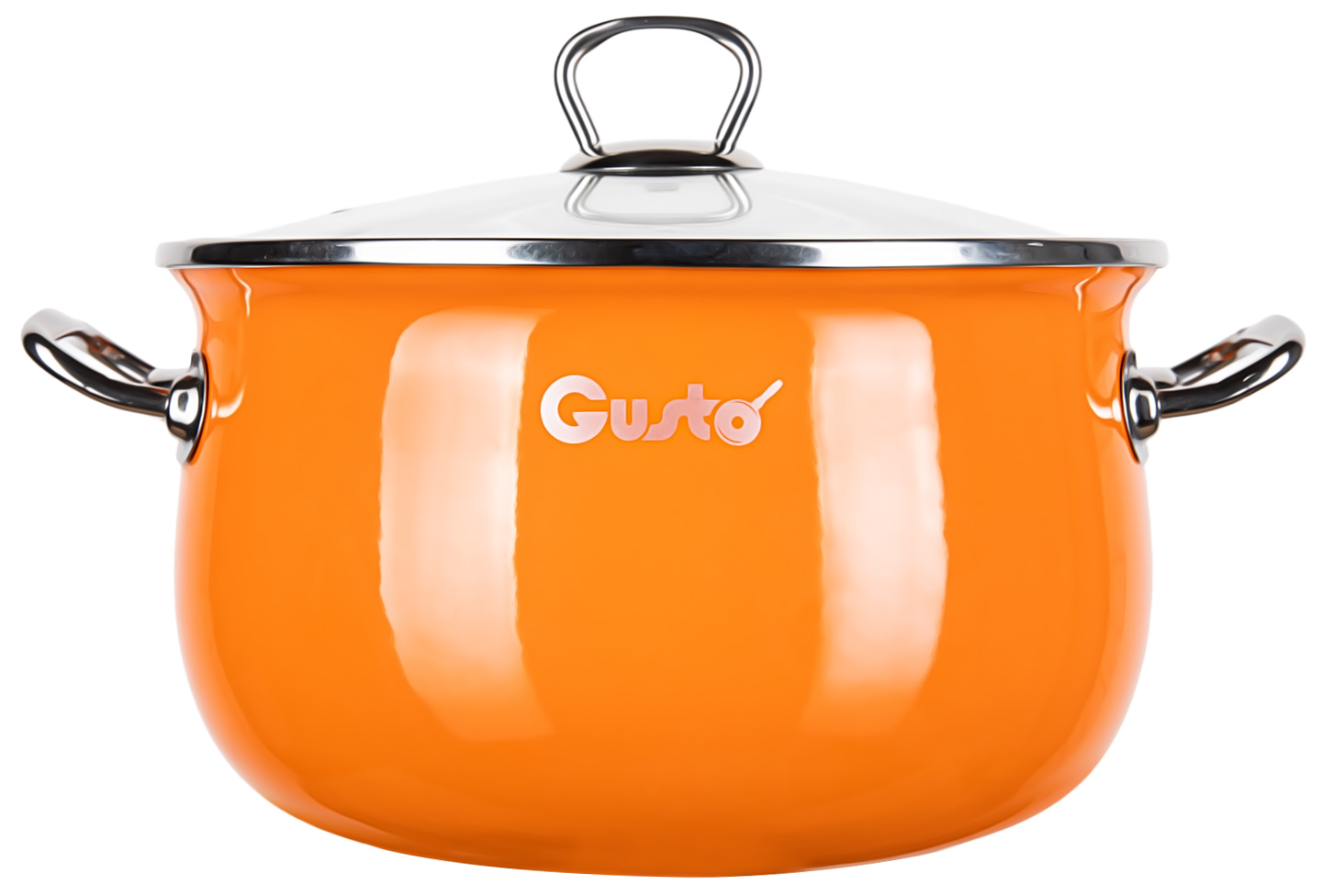 Каструля Gusto GT-T-222-O Оранж Premium 22 см 5.1 л - Фото 1