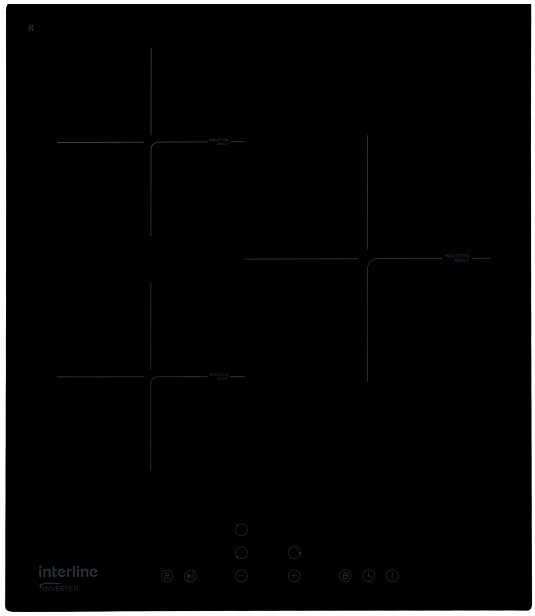 Варочная панель электрическая Interline HIV 740 SIB BG - Фото 1