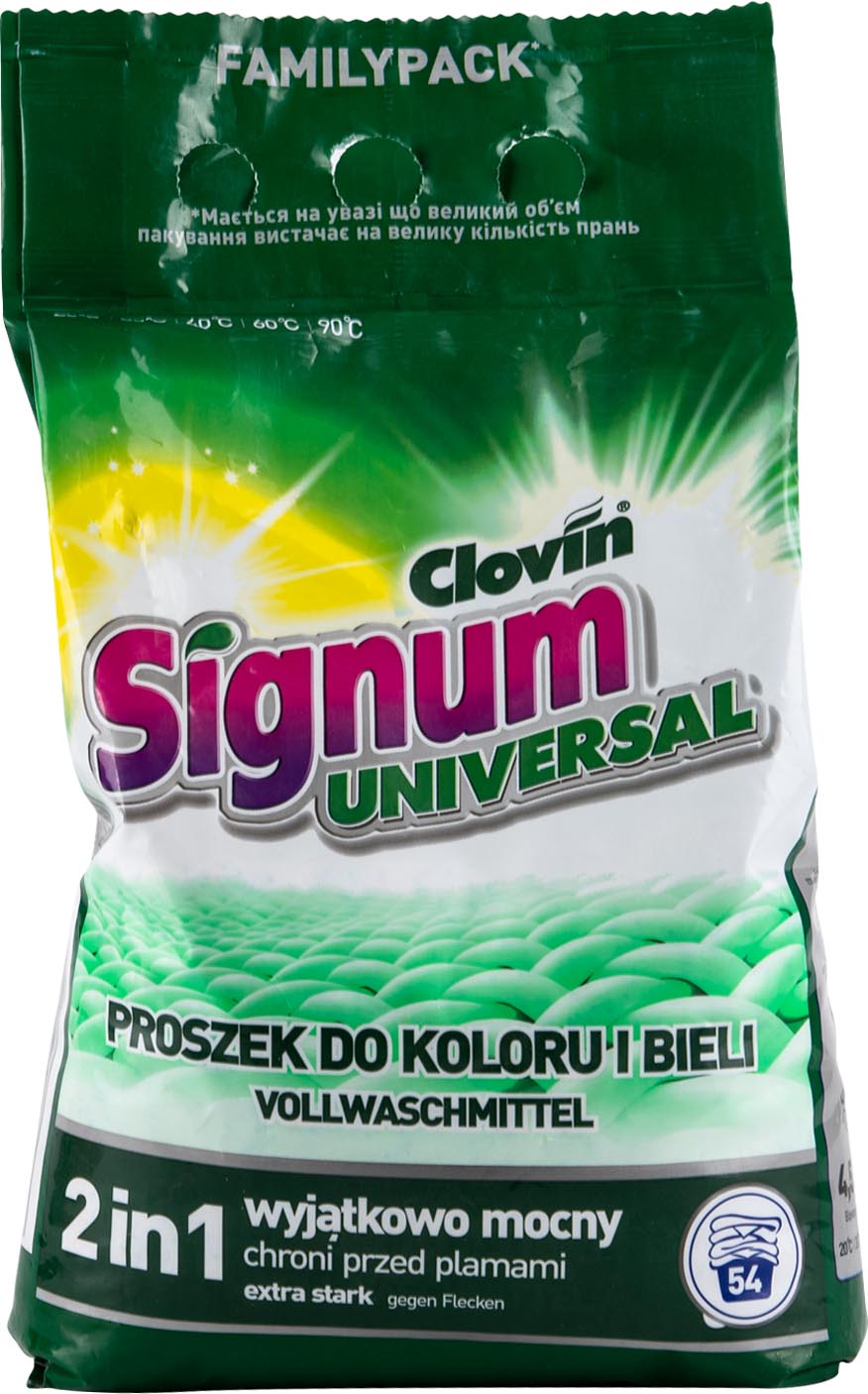 Стиральный порошок Clovin UNIVERSAL  4,5 кг (5900308778418) - Фото 1