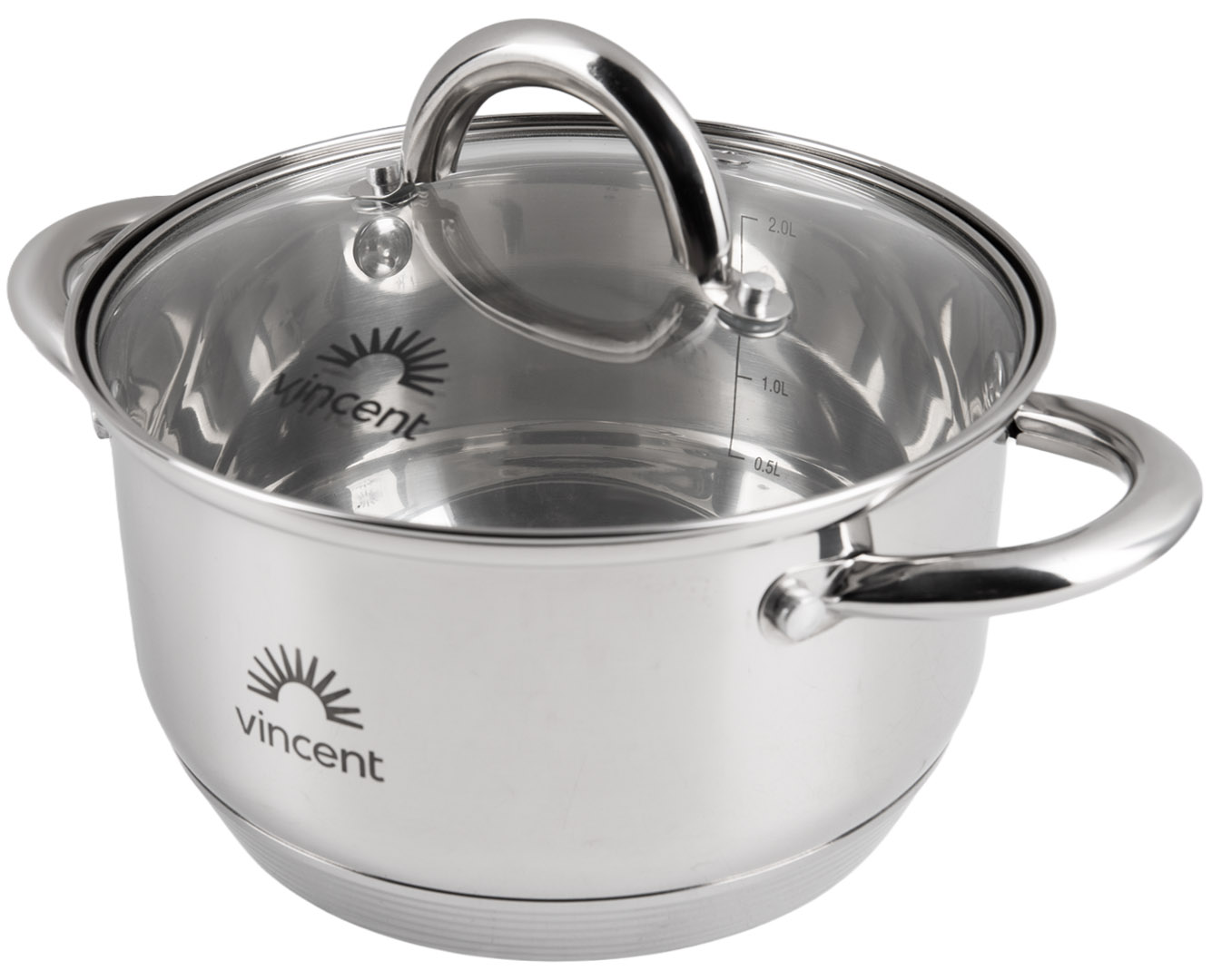 Кастрюля Vincent 18 см 2.6 л (VC-3167-18) - Фото 1