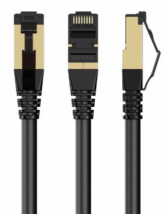 Кабель патч-корд Cablexpert Cat 8 S/STP 50u 10 м Black (PP8-LSZHCU-BK-10M) - Фото 1