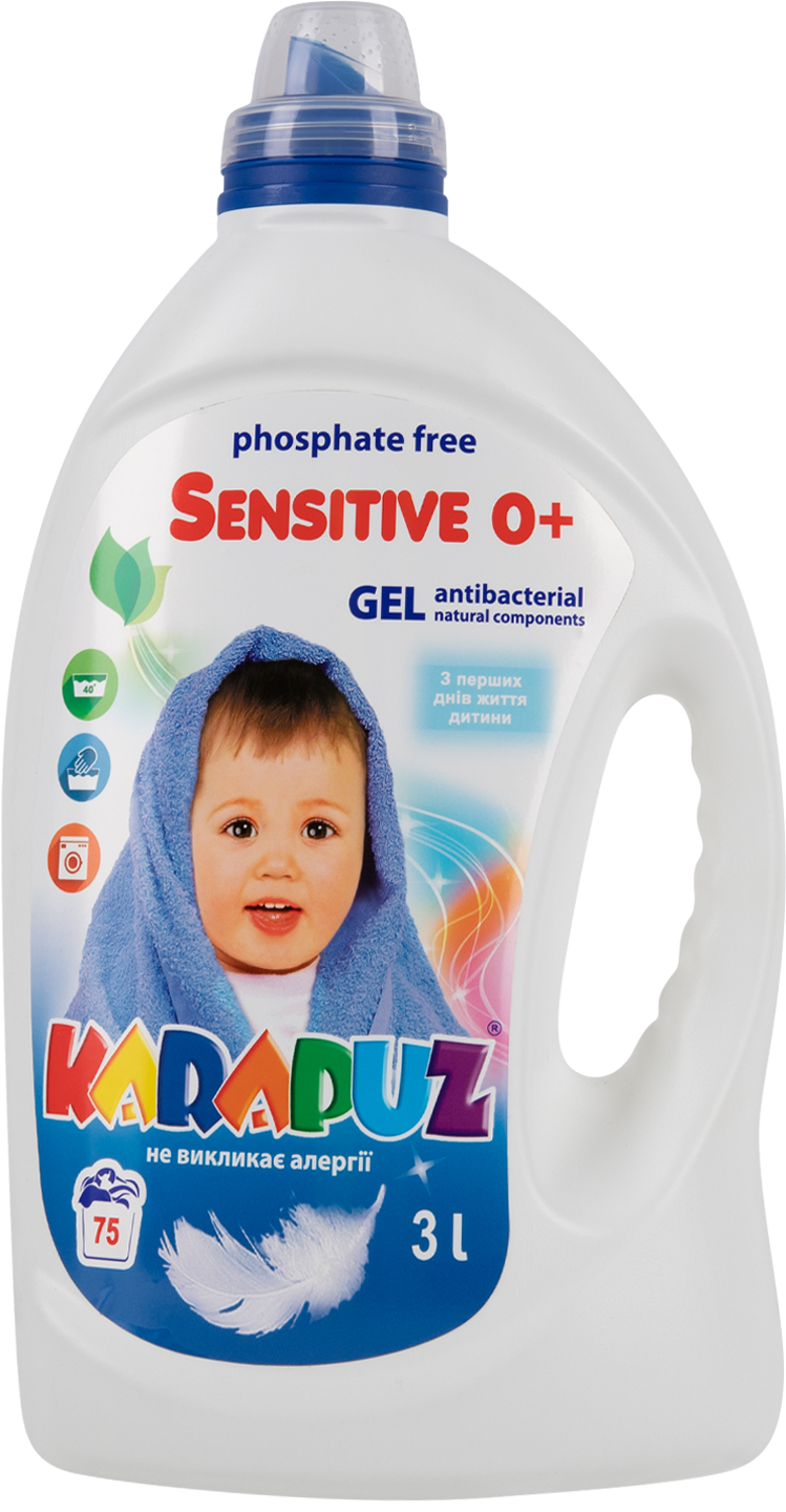 Гель для стирки Карапуз Sensitive для стирки детского белья, 3 л - Фото 1
