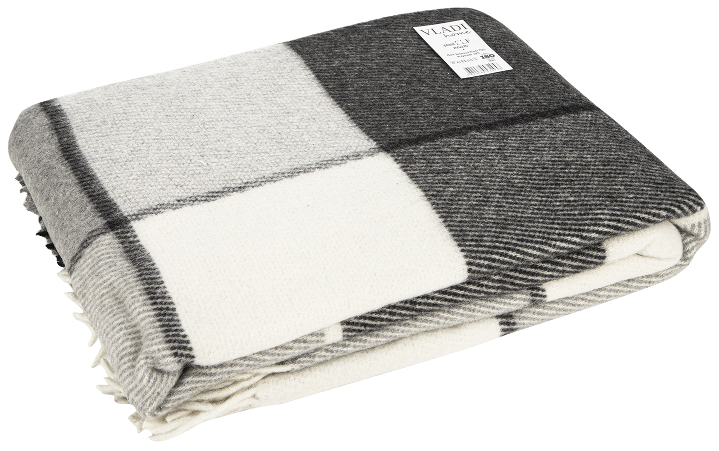 Купити Плед євро Ельф Liam біло-сірий 200х220 - Фото 1 Плед євро Ельф Liam біло-сірий 200х220 - Фото 1