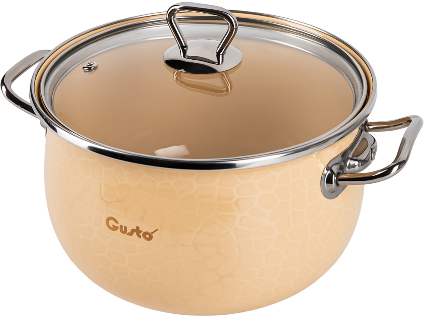 Каструля Gusto GT-T-220-PM Пряжене молоко Premium 20 см 4 л - Фото 1