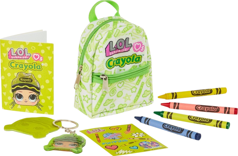 Набор для рисования Crayola Мини-рюкзак зеленый (35054-A) - Фото 1