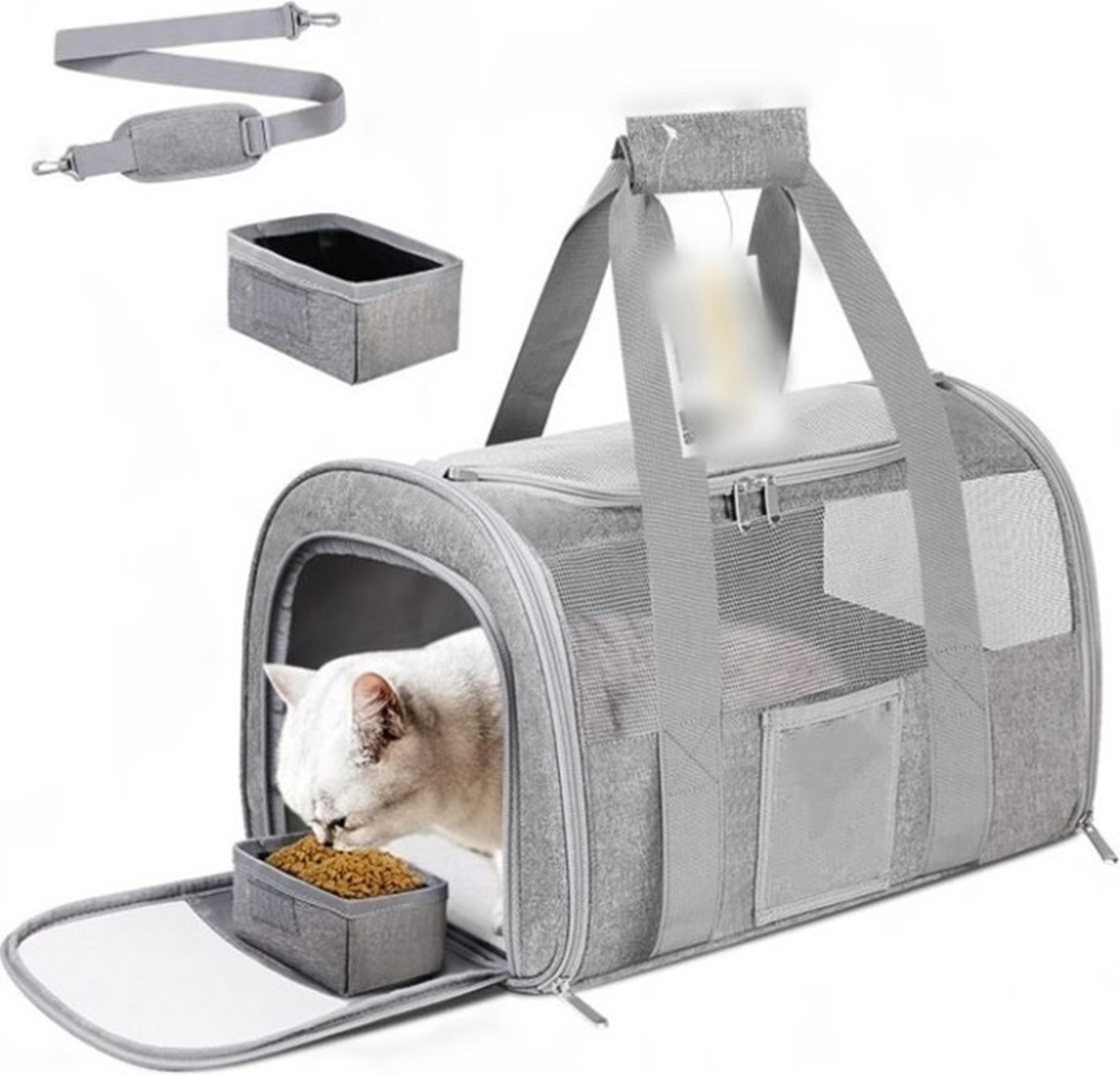 Рюкзак-переноска Infinity Pet Outdoor Travel Cat Carrier Bag APJ039 Grey - Фото 1