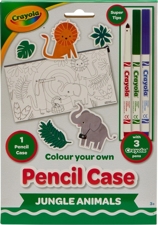 Набор для рисования Crayola Пенал-раскраска Джунгли с фломастерами (15764-A) - Фото 1