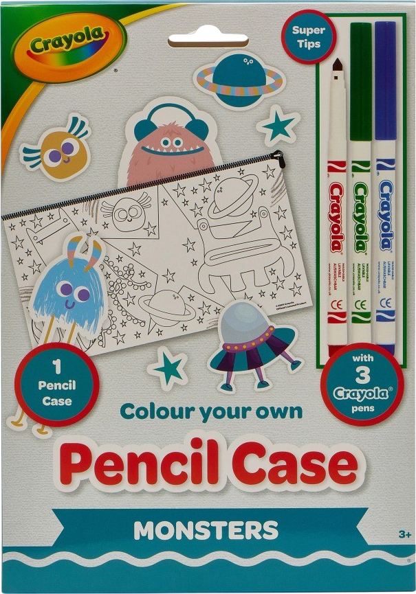 Набор для рисования Crayola Пенал-раскраска Монстры с фломастерами (15764-B) - Фото 1