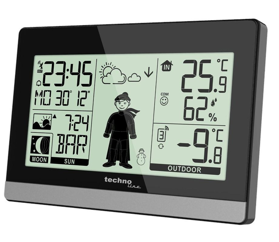Метеостанция Technoline Black (WS9612) - Фото 1
