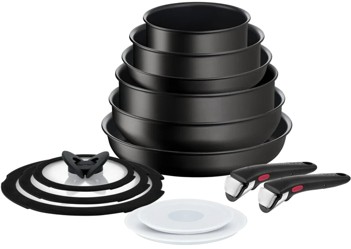 Набор посуды со съемной ручкой Tefal L3979153 Ingenio Eco Resist 13 пр - Фото 1