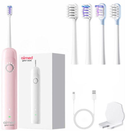 Зубная щетка электрическая AIMED Sonic Spark Pink (AI-Spark1_pink) - Фото 1