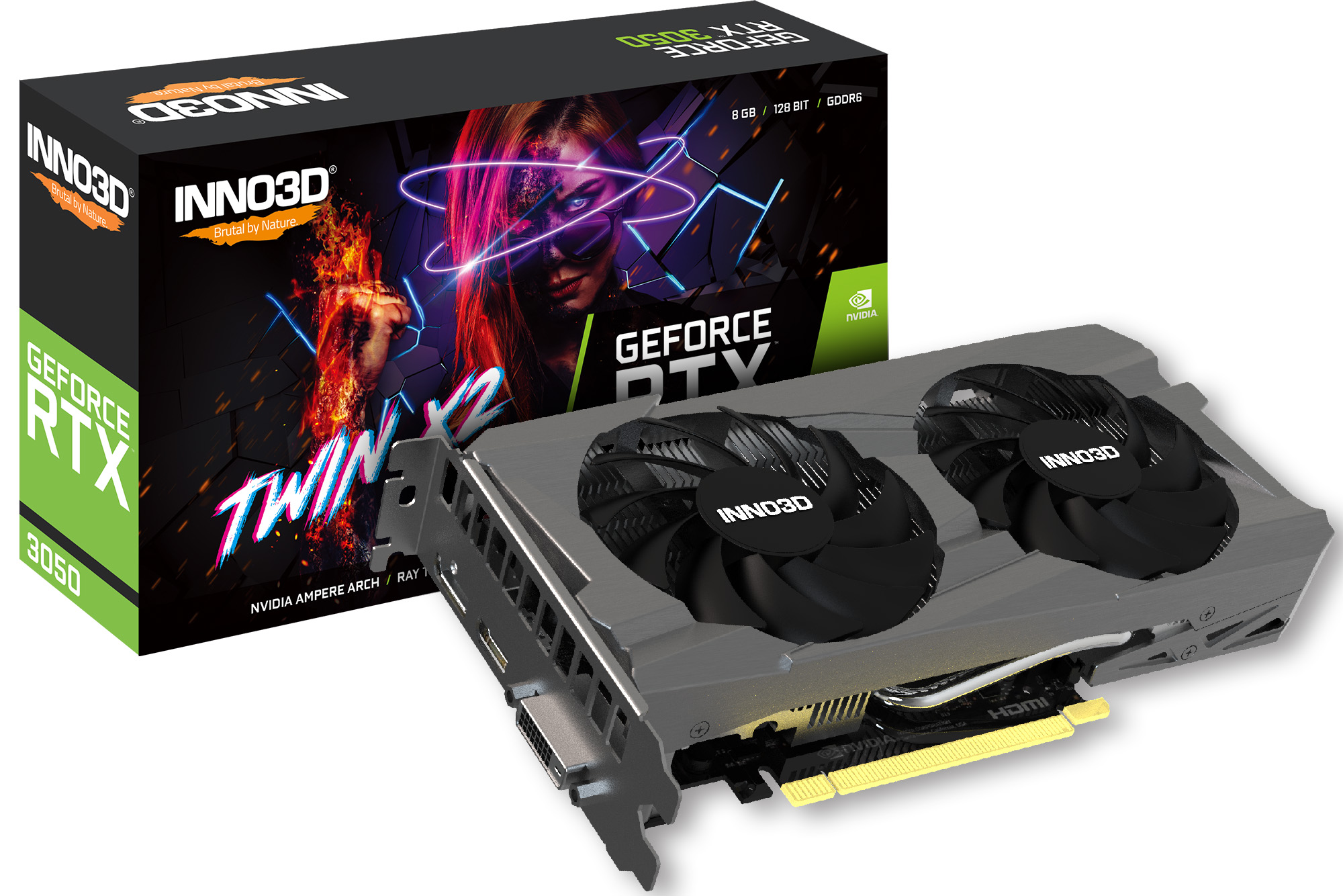 Відеокарта Inno3D NVIDIA RTX 3050 (N30502-08D6-1711VA41) - Фото 1