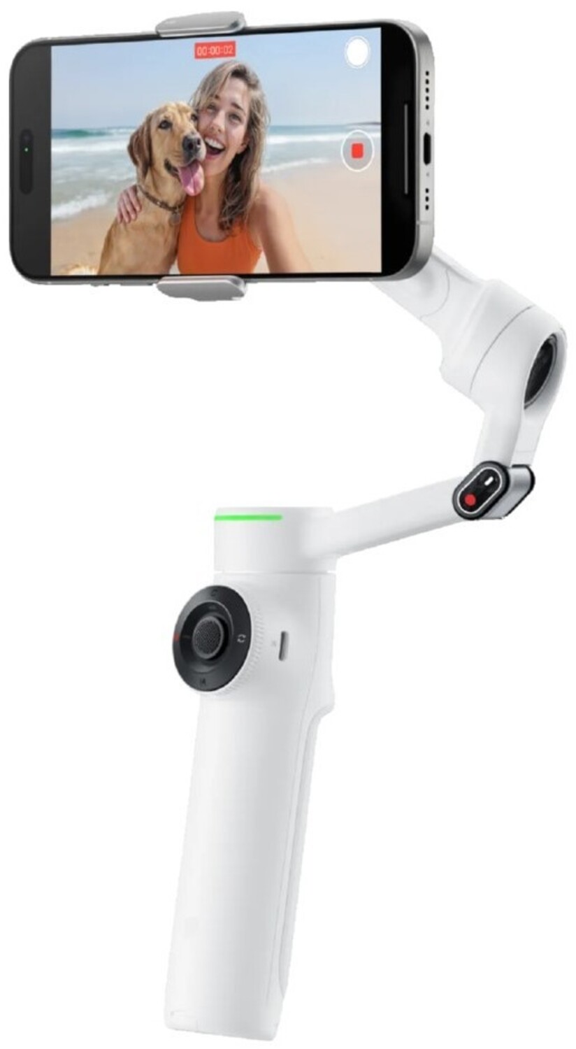 Монопод для екшн-камери Insta360 Flow 2 Pro AI Tracker Bundle/ Summit White (CINSABQB225) - Фото 1