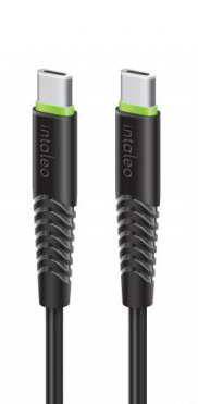 Кабель синхронизации данных Intaleo CBFLEXTT1 USB Type-C-USB Type-C 1.2 м Black (1283126504082) - Фото 1