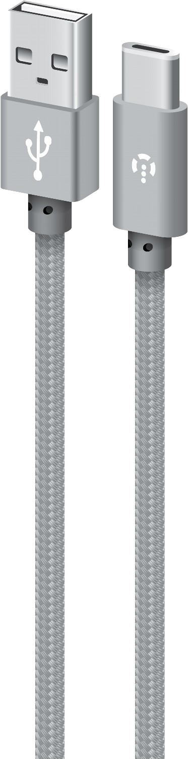 Кабель синхронизации данных Intaleo Type-C 1м (сірий) (CBGNYT1) - Фото 1