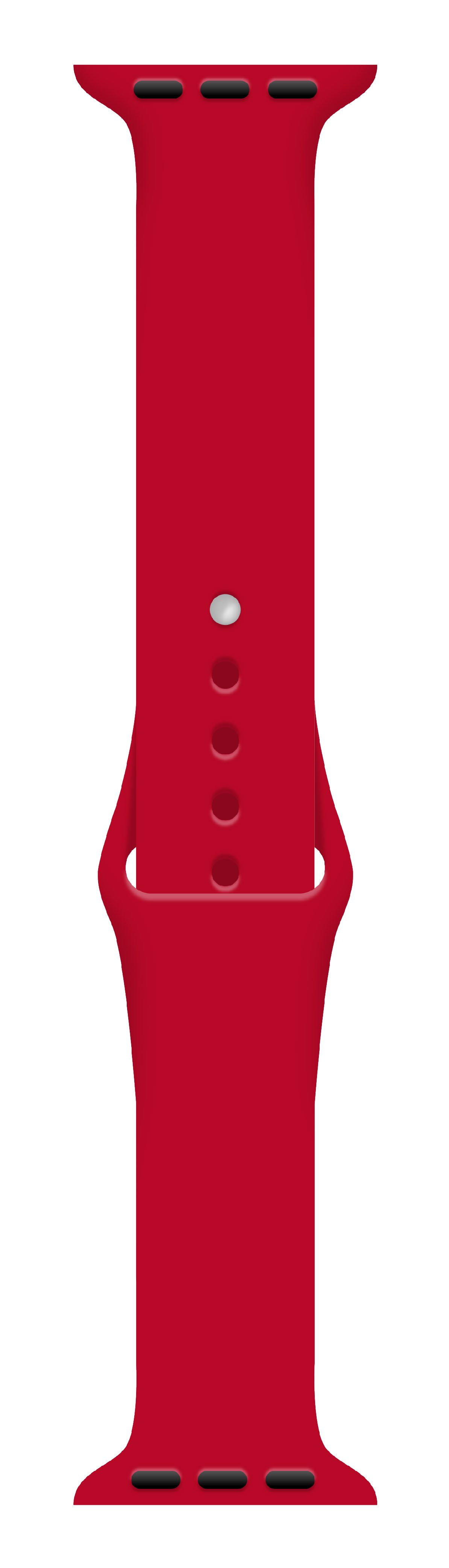 Ремешок для смарт-часов Intaleo Silicone for Apple Watch 38/40 mm Red (1283126494321) - Фото 1