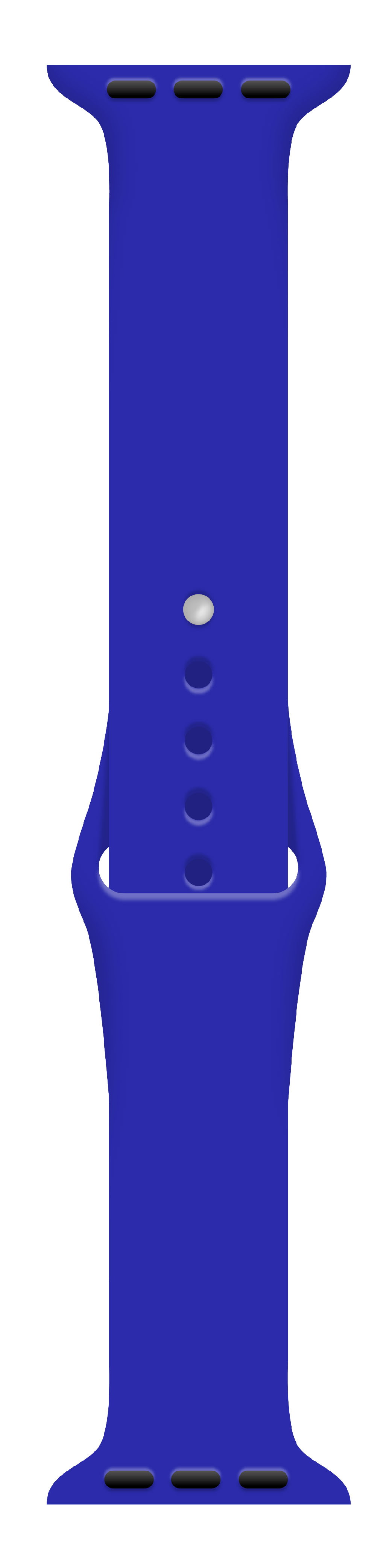 Ремешок для смарт-часов Intaleo Silicone for Apple Watch 42/44 mm Blue (1283126494369) - Фото 1