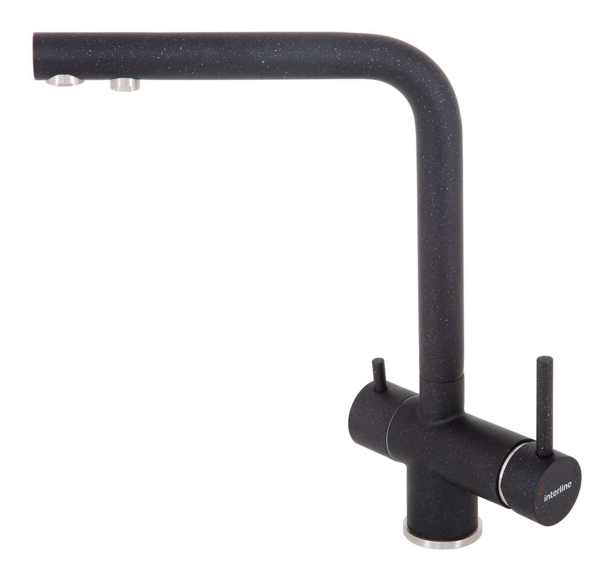 Смеситель кухонный Interline Storm New Black - Фото 1
