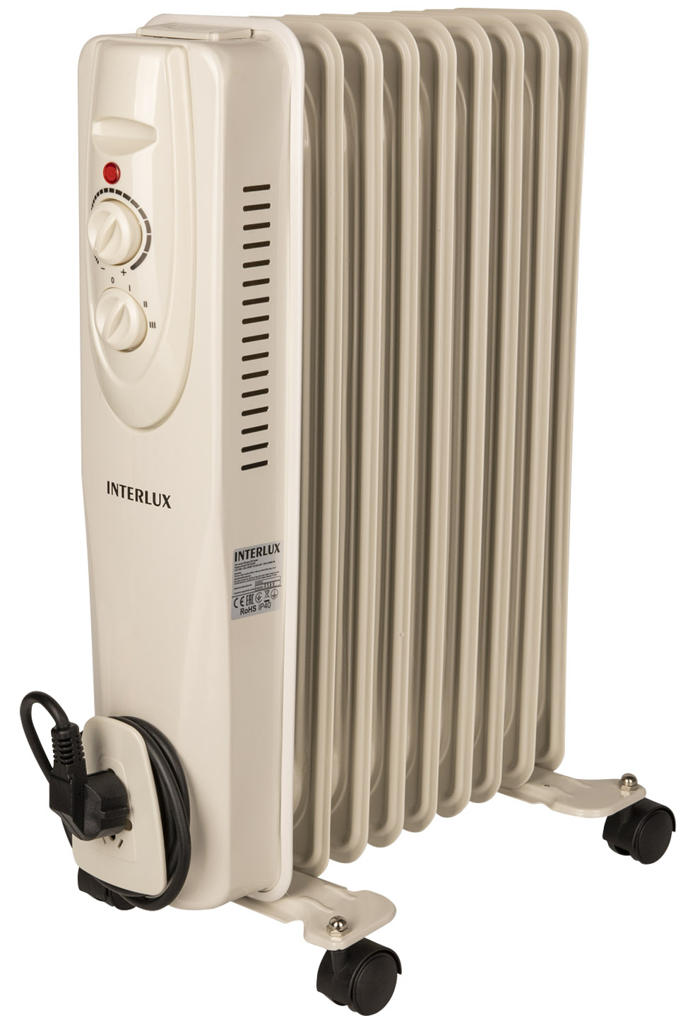 Купить Обогреватель масляный INTERLUX INO-9020W - Фото 1 Обогреватель масляный INTERLUX INO-9020W - Фото 1