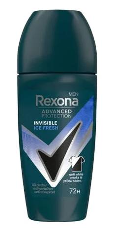 Дезодорант шариковый Rexona Прозрачный лед 72 часа 50 мл - Фото 1
