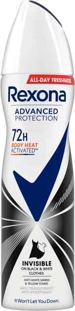Дезодорант аэрозольный Rexona Invisible Аqua 150 мл - Фото 1