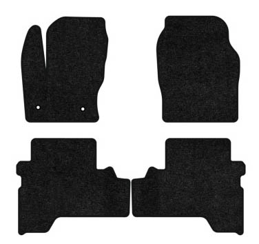 Коврики ворсовые в салон авто EVAtech Standard для Ford C-Max (C344) (2 clips) 2010-2019 2 поколение Minivan EU черный кант FD12377PC4FC2VEB - Фото 1