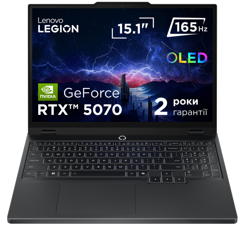 Ноутбук игровой Lenovo Legion 5 15IRX10 (83LY007LRA) Eclipse Black - Фото 1