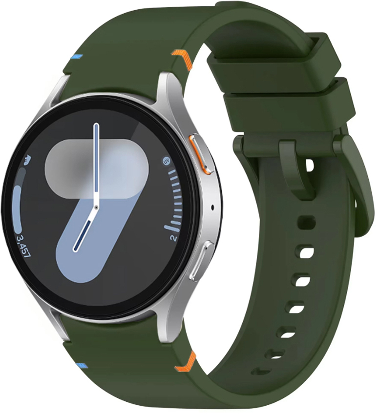 Ремешок для смарт-часов BeCover Ribbed Tape for Samsung Galaxy Watch (20mm) 3 41mm/4 40mm-44mm/5 40-44mm/6 40-44mm/7 40-44mm Khaki  (712056) - Фото 1