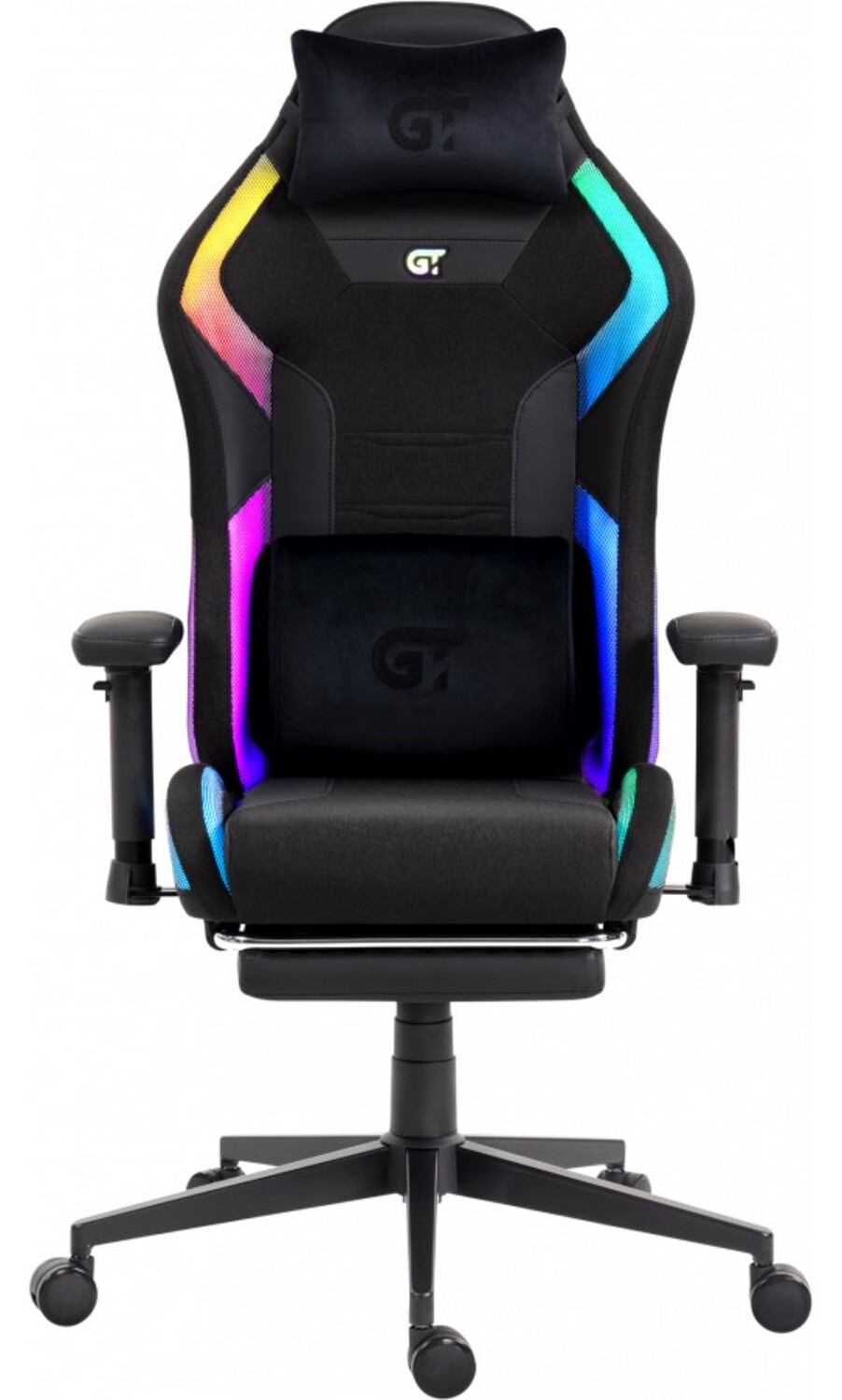 Крісло для геймерів GT Racer X-2403 Black RGB - Фото 1