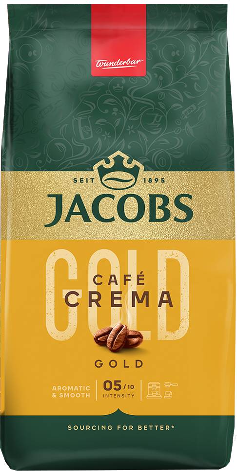 Кофе в зернах Jacobs Crema 500г - Фото 1