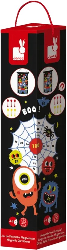 Настільна гра активна (5-7 років) Janod Магнітний дартс Монстри (J02076) - Фото 1