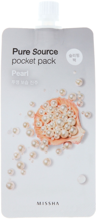 Купити Маска для обличчя Missha Pure Source Pocket Pack Pearl 10 мл (8806185781824) - Фото 1 Маска для обличчя Missha Pure Source Pocket Pack Pearl 10 мл (8806185781824) - Фото 1