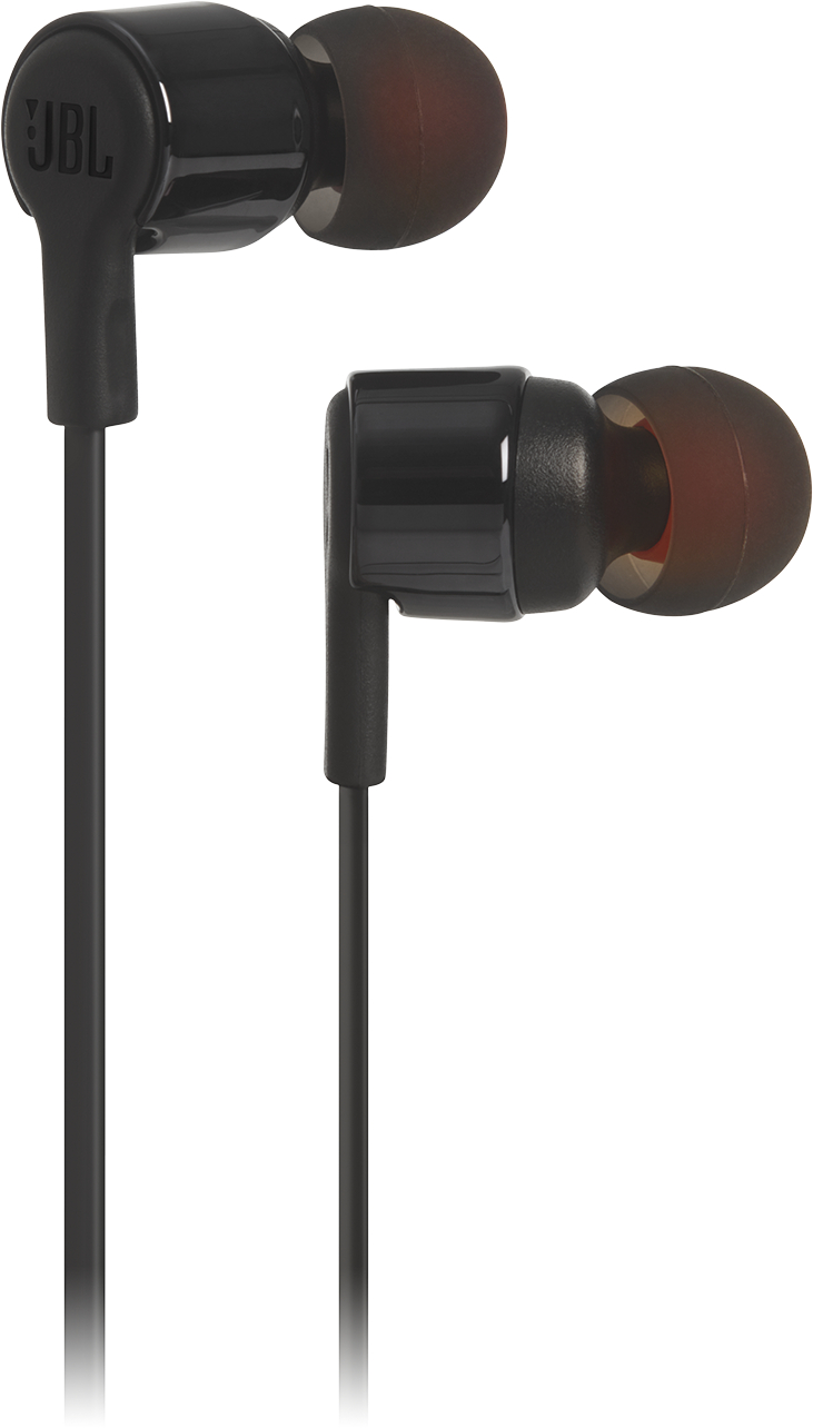 Наушники вкладыши JBL T210 Black (JBLT210BLK) - Фото 1