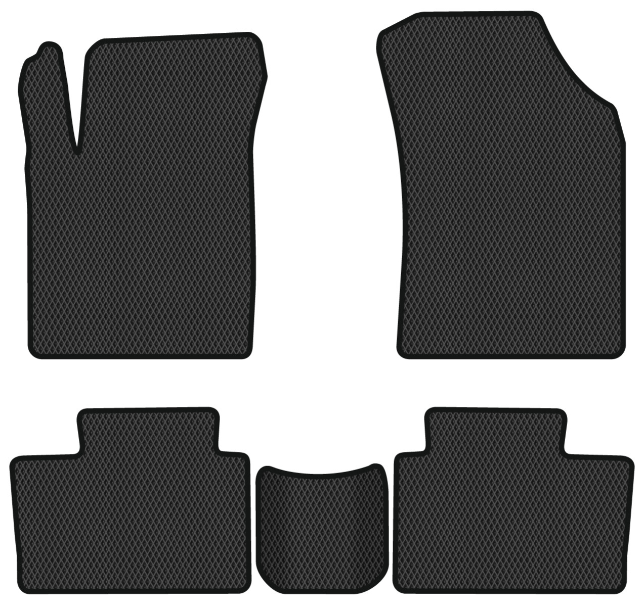 EVA килимки в салон авто EVAtech для iEV7S JAC 2018 1 покоління SUV China JC1610CV5RBB - Фото 1