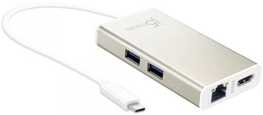 Хаб USB J5create USB-C 5-в-1 Silver (JCA374-N) - Фото 1