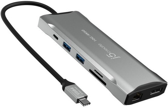 Хаб USB J5create USB-C 9-в-1 Silver (JCD397-N) - Фото 1
