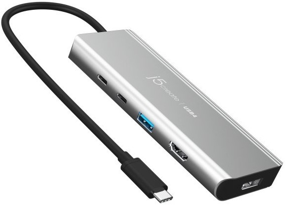 Хаб USB J5create 7-в-1 Silver (JCD401-N) - Фото 1