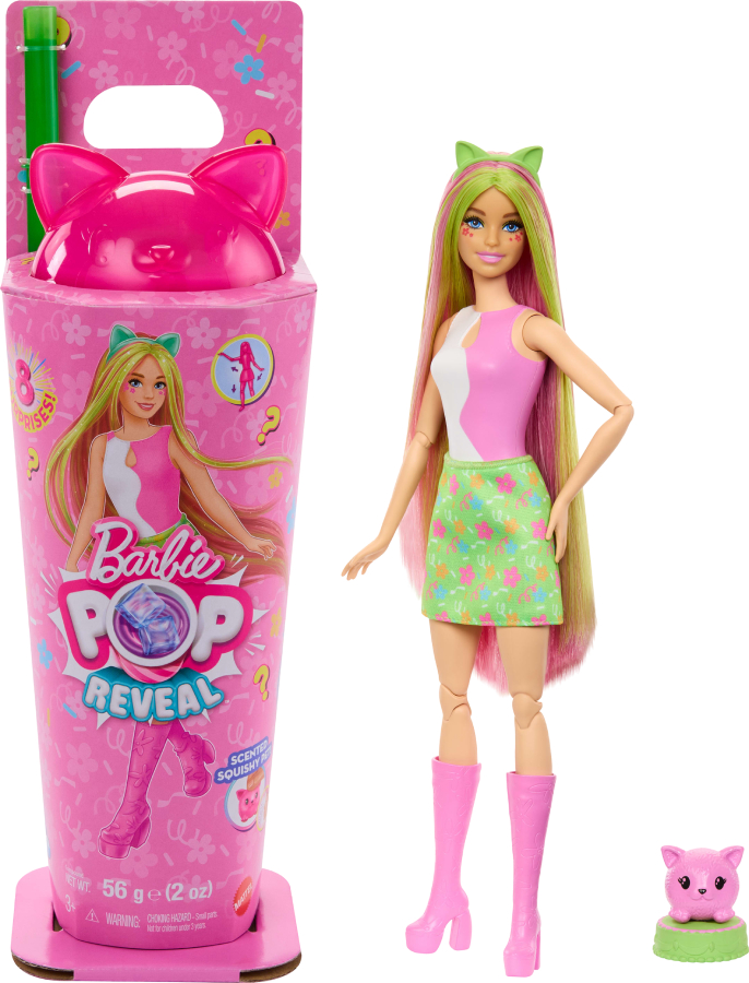Лялька Barbie "Pop Reveal" серії "Костюмована вечірка" – образ кошеняти (JCN88) - Фото 1