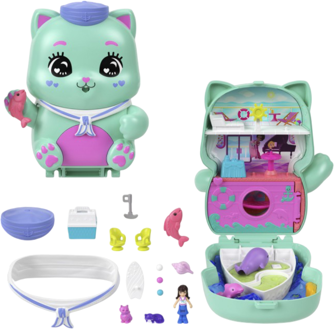 Кукла-сюрприз набор Polly Pocket Компактный мир приключений в ассортименте (JFG56) - Фото 1
