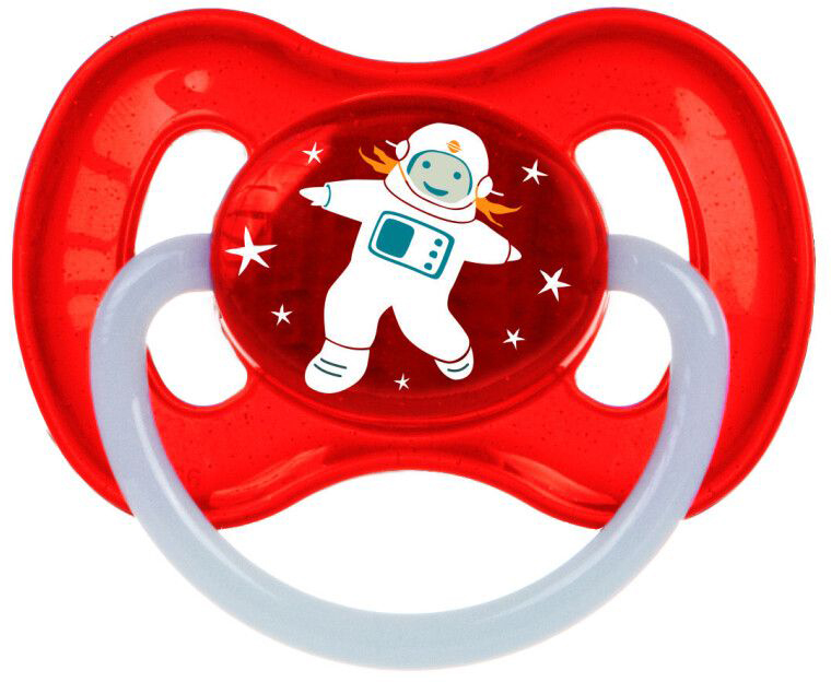 Кругла пустушка Canpol babies 0-6 м-ців SPACE червона (23/221_red_new) - Фото 1