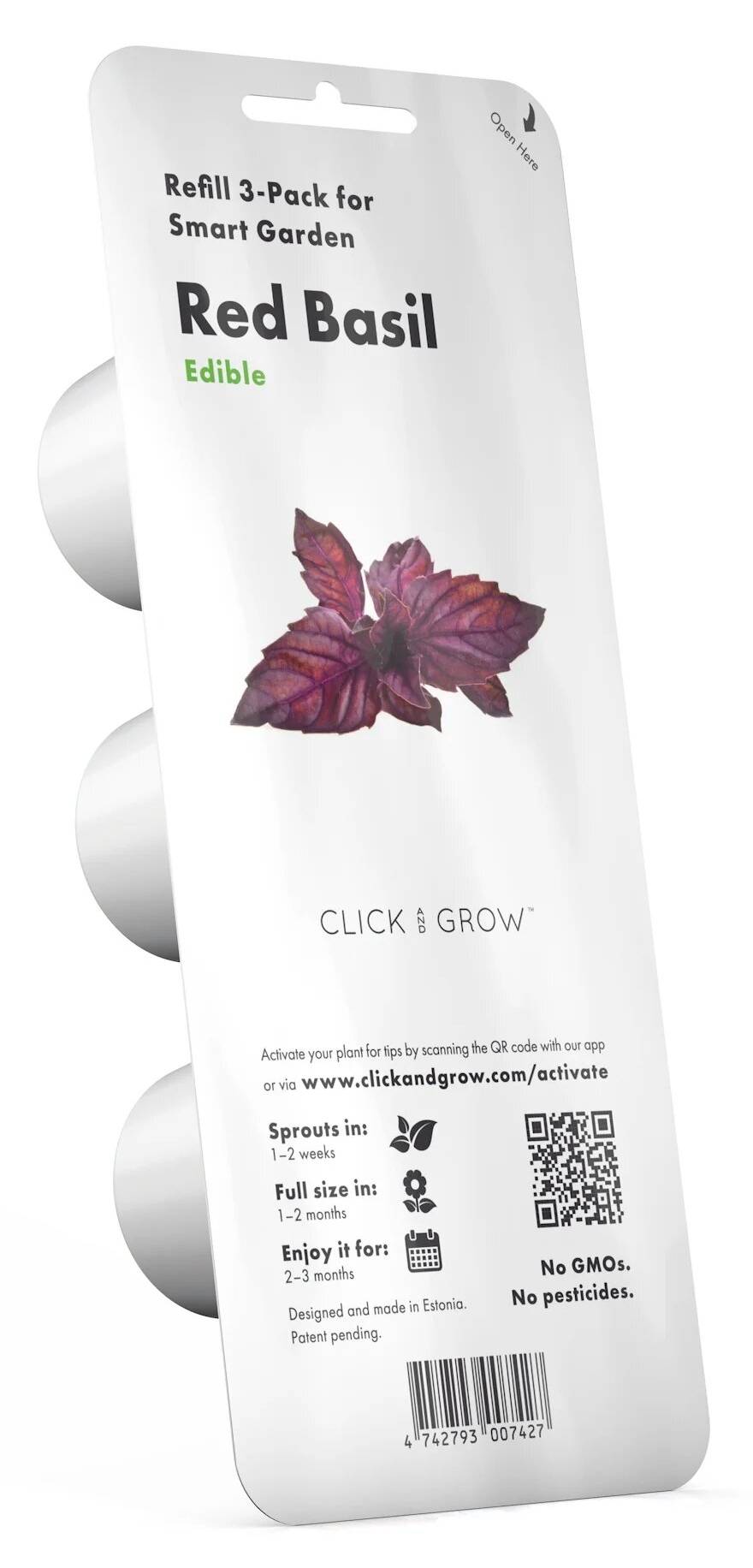 Сменный картридж для умного цветочного горшка Click&Grow Красный базилик 7427 - Фото 1