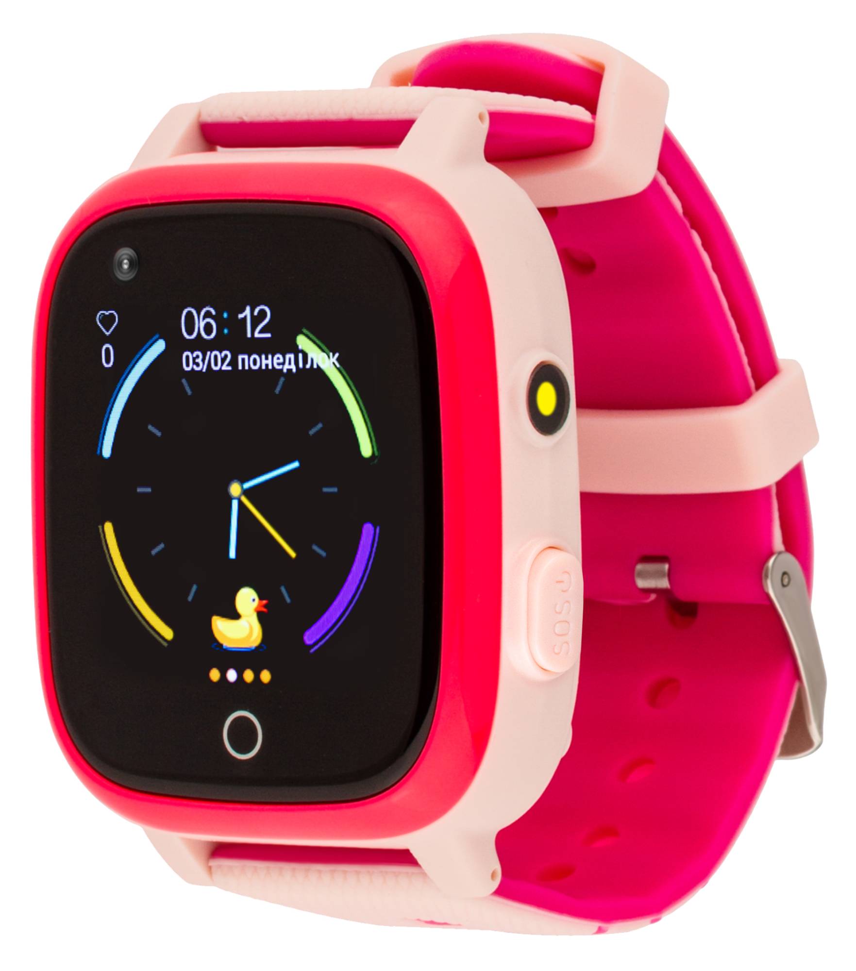 Детские часы AmiGo GO005 4G WIFI Thermometer Pink - Фото 1