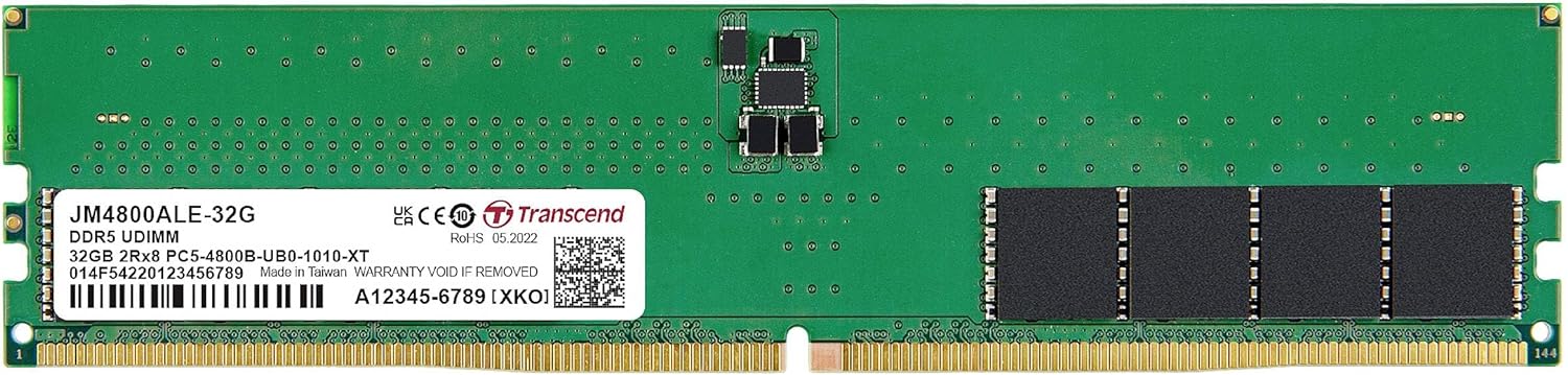 Память DDR Transcend DDR5 32GB 4800 (JM4800ALE-32G) - Фото 1