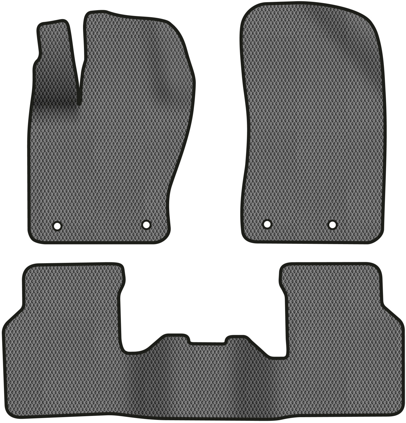 EVA коврики в салон авто EVAtech для Compass Jeep 2017 2 поколение SUV USA JP12618Z3OU4RGB - Фото 1